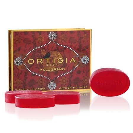 Comar Profumerie | Ortigia | MELOGRANO |Scatola co 4 Saponi 40gr