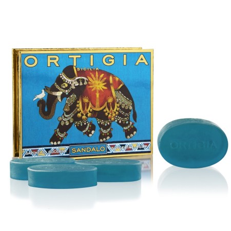 Comar Profumerie | Ortigia | SANDALO |Scatola co 4 Saponi 40gr