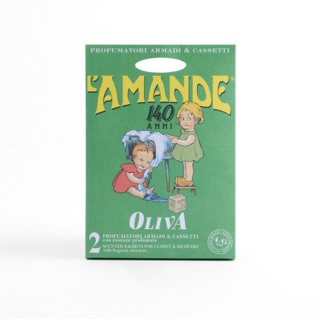Comar Profumerie | L'Amande | Special Edition 140 Anni | Profumatori Armadi e Sacchetti |Oliva