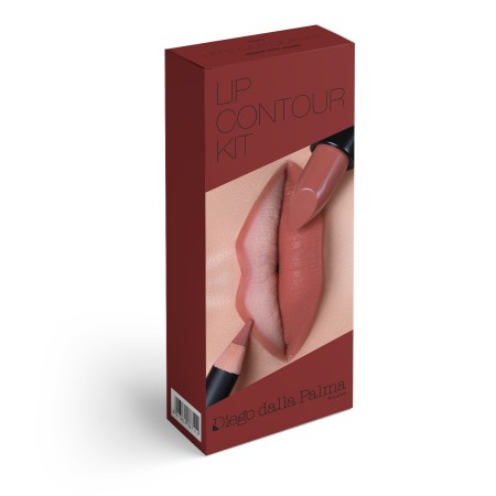 Comar Profumerie | Diego dalla Palma | LABBRA | Nude Lip Kit  Hot nude lipstick + matita labbra 76 12 cm