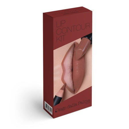 Comar Profumerie | Diego dalla Palma | LABBRA | Nude Lip Kit  Hot nude lipstick + matita labbra 76 12 cm