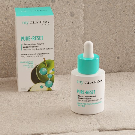 Comar Profumerie | Clarins | My Clarins | Pure- Reset  siero anti-imperfezioni rinnovatore Comar Profumerie | Clarins | My Clarins | Pure- Reset  siero anti-imperfezioni rinnovatore