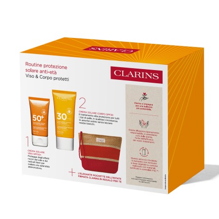 Comar Profumerie | Clarins | SOLARI | Cofanetto Crema Solare Giovinezza Corpo SPF50 150ml