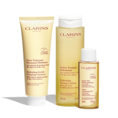 Comar Profumerie | Clarins | DETERGENZA |Cofanetto Gli essenziali detersione - Pelle normale o secca