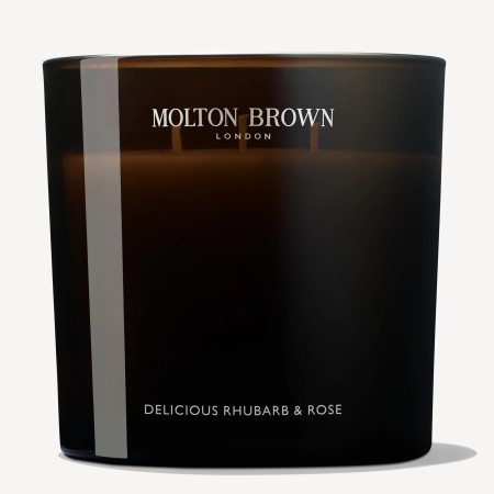 Comar Profumerie | Molton Brown | Delicious Rhubarb & Rose | Candela a Tre Stoppini