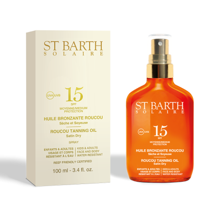 Comar Profumerie | Ligne St Barth | Solari | Olio Abbronzante Roucou Spf15