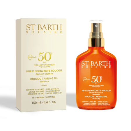 Comar Profumerie | Ligne St Barth | Solari | Olio Abbronzante Roucou Spf15