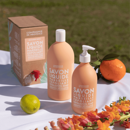 Comar Profumerie | Compagnie de Provence | Savon Liquide Marseille Exfoliant | Agrume Petillant