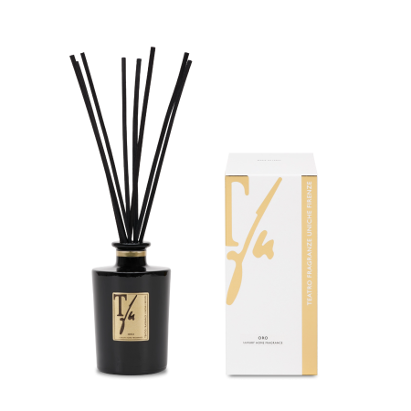Comar Profumerie | Teatro Fragranze Uniche | Oro | Diffusore con Bastoncini