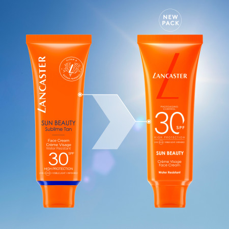 Comar Profumerie | Lancaster |  Solari  | Sun Beauty | Sublime Tan Crema viso SPF30 150ml