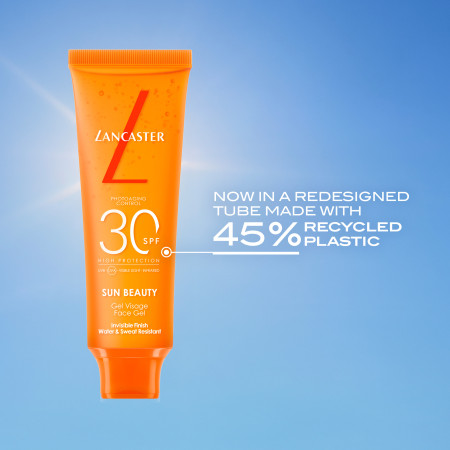 Comar Profumerie  | Lancaster |  Solari  | Sun Beauty | Gel Trasparente Viso SPF30 50ml